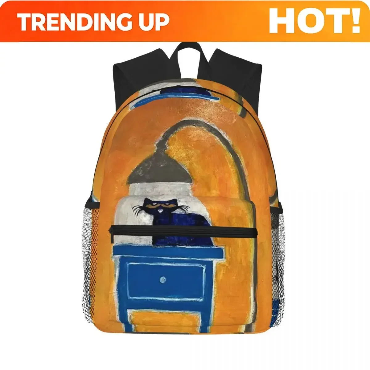 Custom Bag Pete The Cat Student Backpack School Bag Hiking Travel Daypack For Boys Girls Fashion Bookbag Shoulder Bags