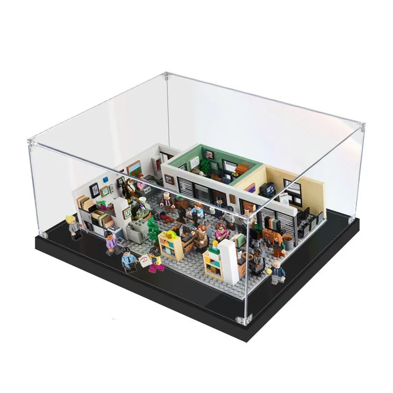 

35 x 30 x 15cm 2mm 3mm Assembly Acrylic Display Box for 21336 The Office Showcase Blocks Accessories S-grade No Glue