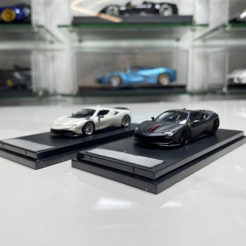for FINE MODEL novitec SF90 Zagato Hardtop Edition 1:64 Alloy Car Model Simulation