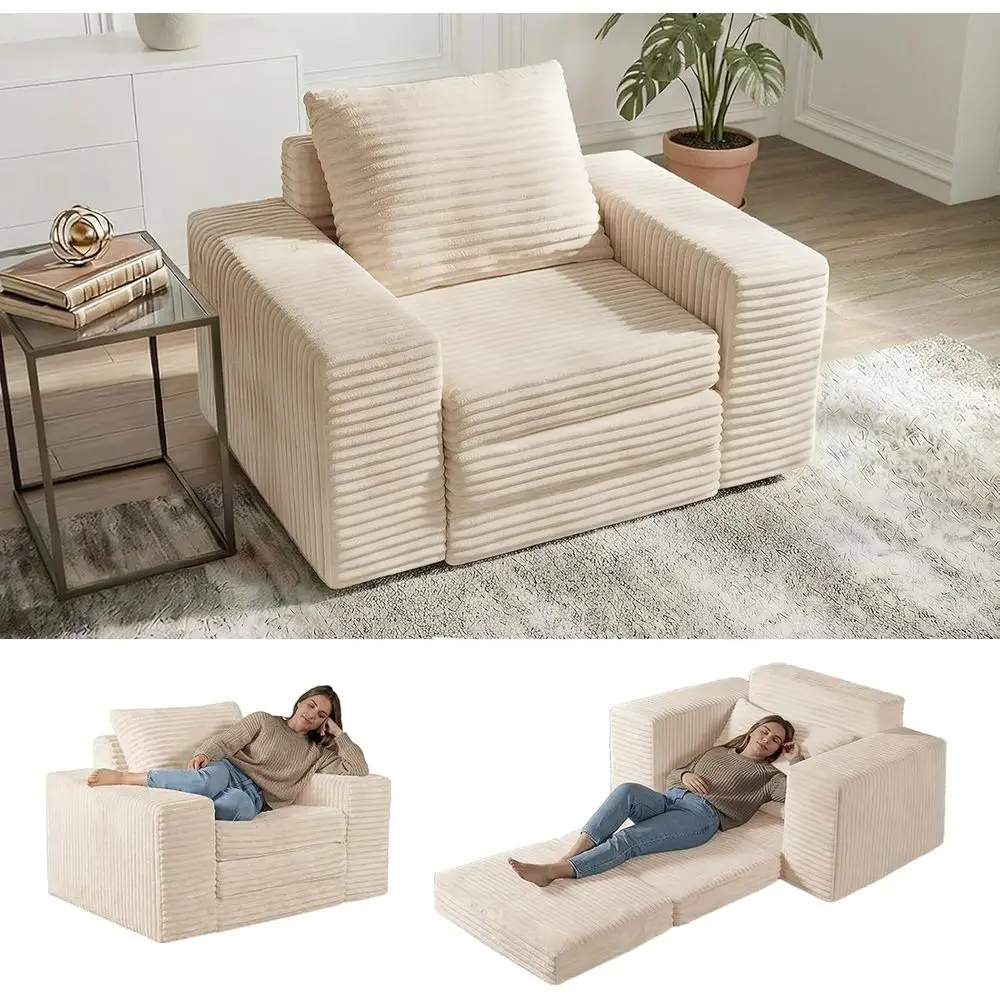 Convertible Sofa Chair Bed designed for small spaces