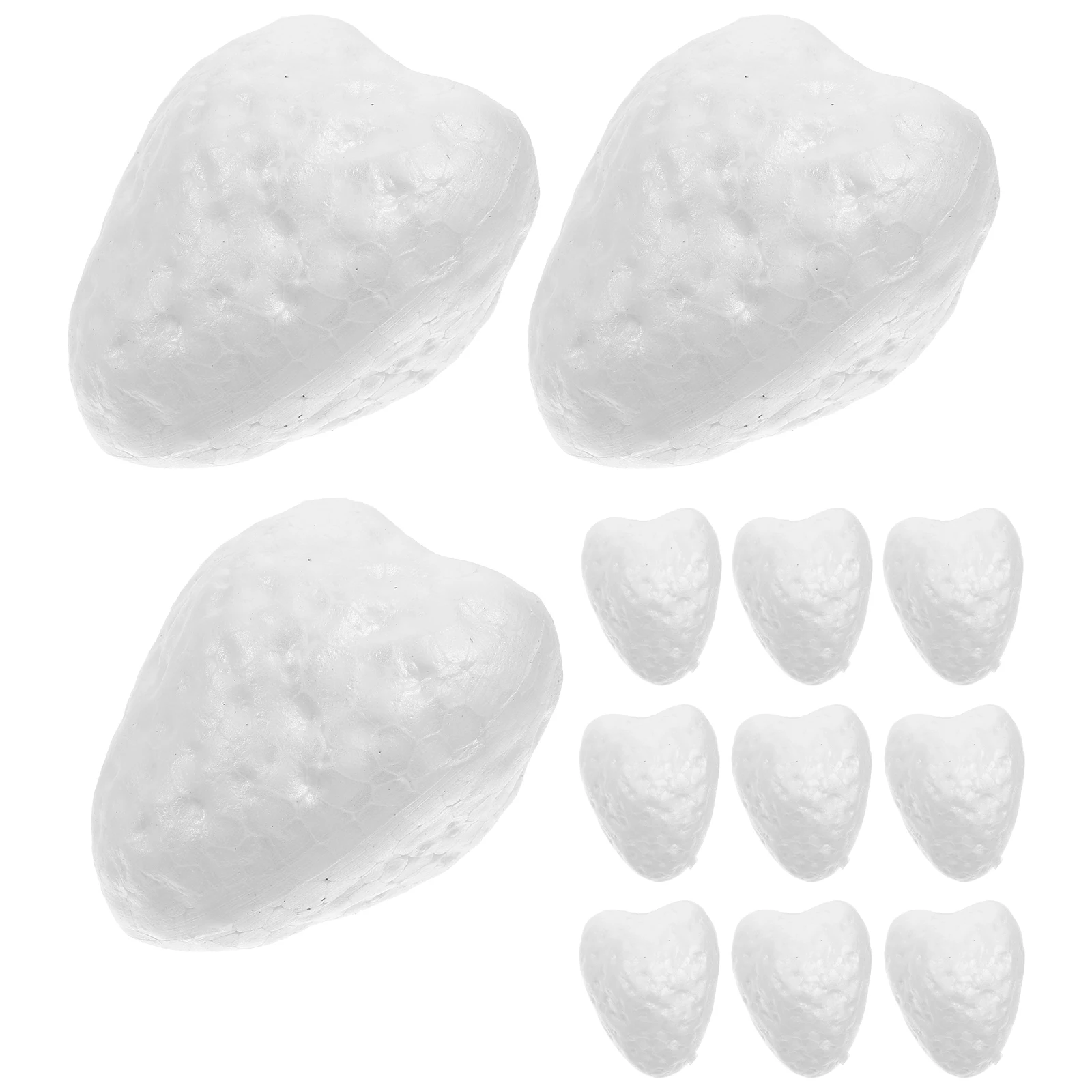 

20 Pcs Foam Strawberry Models Lightweight Safe Material DIY Craft Supplies Paintable Edges Creative Artworks Simulated