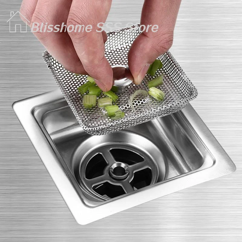 

【S】Sink Drain Strainer Stopper Stainless Steel Kitchen Sink Plug Filter Stopper Anti Clogging Odor Bathroom Accessories