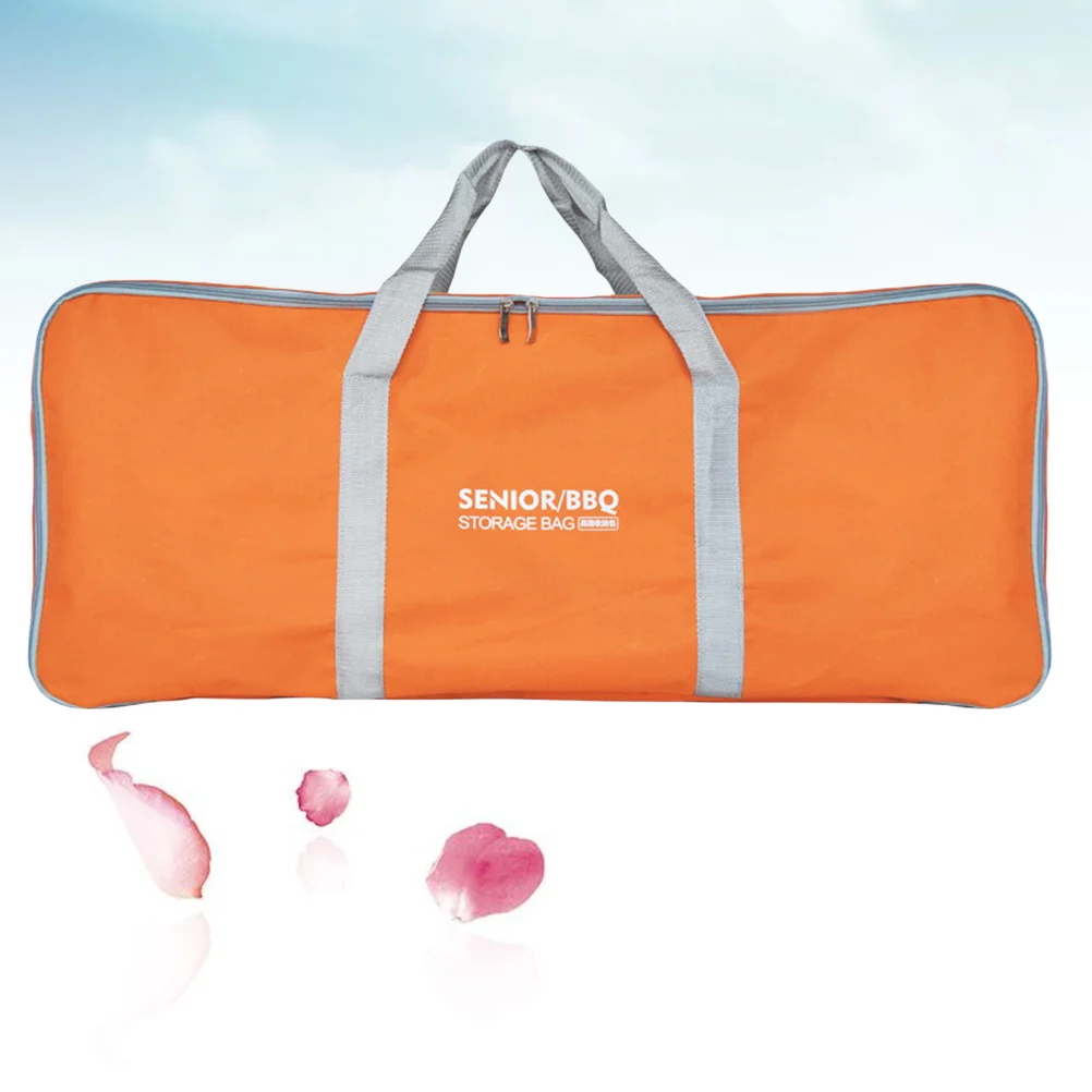 Barbeque Grill Outdoor Oxford Cloth Storage Bag Carry Camping Handbag Picnic Orange BBQ Carrying