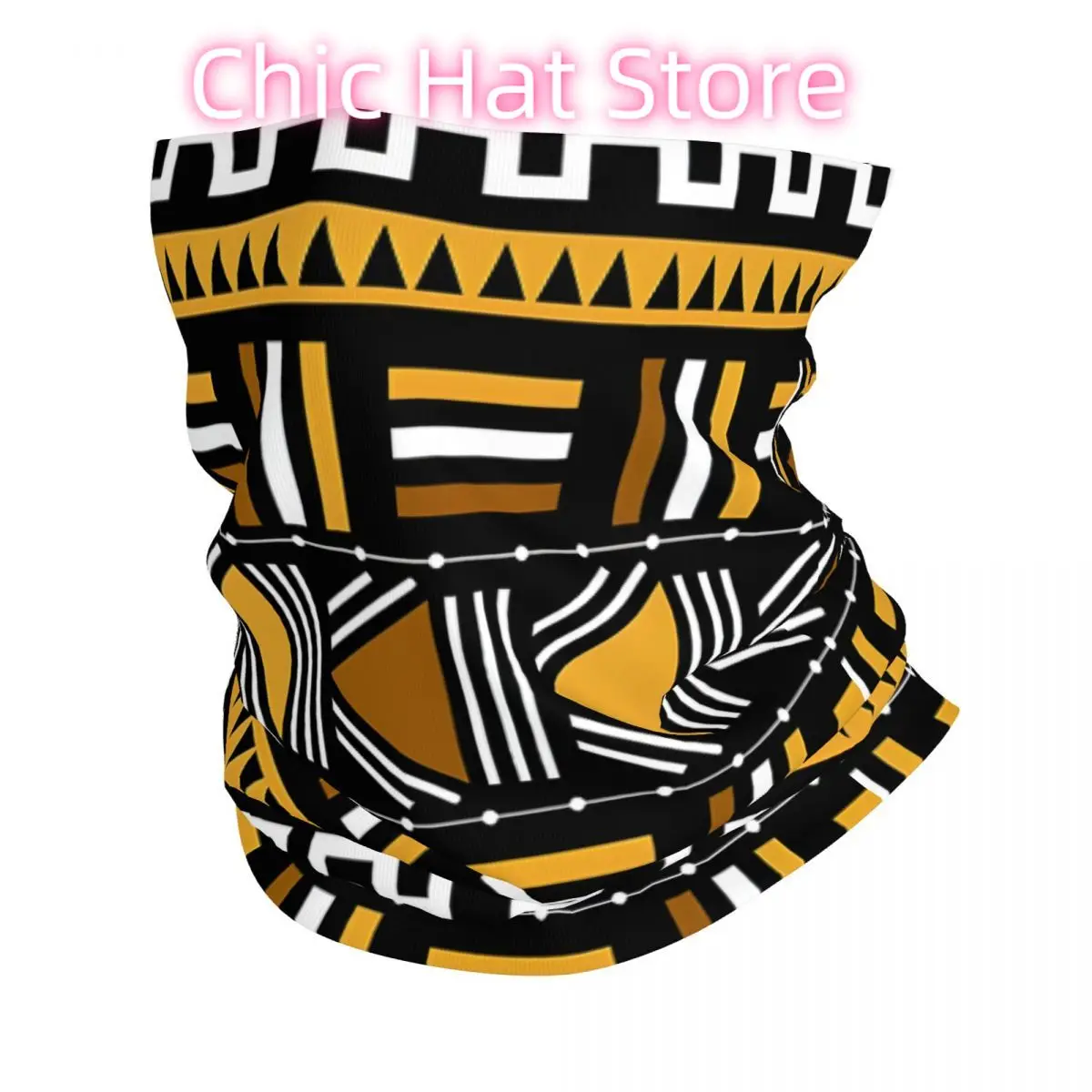 

Abstract African Headband Neck Warmer Men Ski Running Tube Scarf Medical Nurse Face Bandana Gaiter