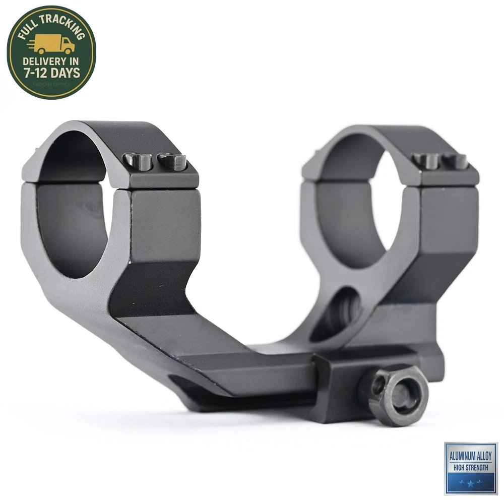 Supporto ad anello per cannocchiale Shooin con base di montaggio su guida da 21 mm per cannocchiale ottico con tubo da 30 mm M1407