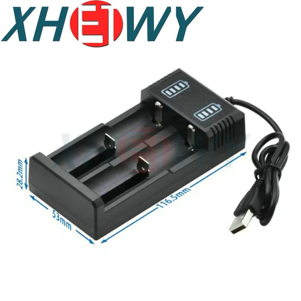 18650 battery charger 3.7V lithium battery USB charger 16340 14500 18650 26650