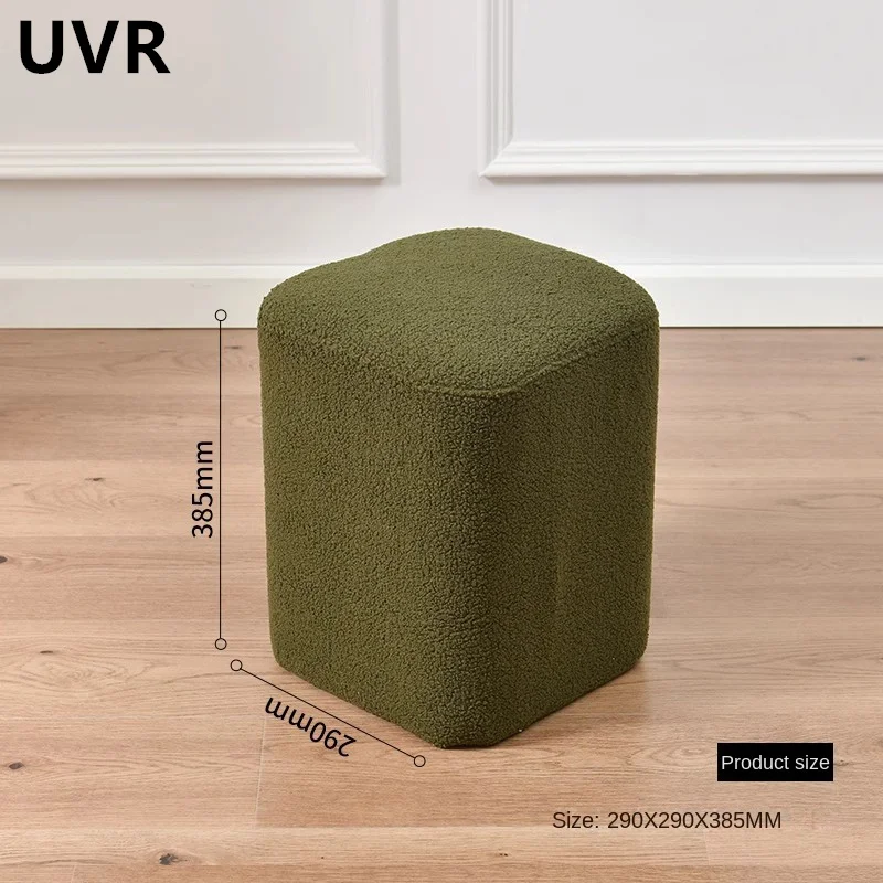 

UVR Creative Small Stool Doorway Changing Shoe Stool Living Room Senior Single Footstool Cream Style Vanity Stool Home Furniture