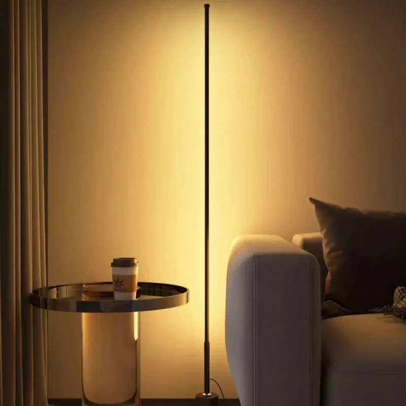 

Minimalist LED Floor Lamps Modern Linear Dimmable Standing Lights Corner Living Room Bedside Nordic Home Decor Interior Lighting