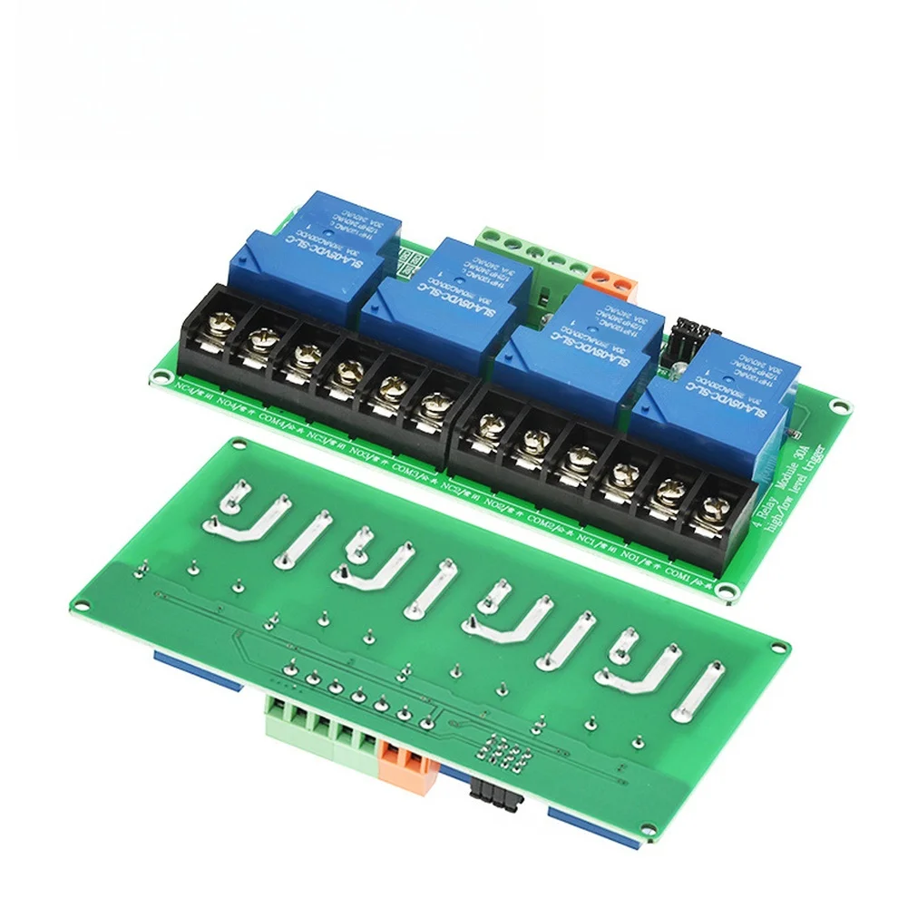 Industrial Automation 4-channel Relay Module Motor Control Relay High And Low Level Trigger Supports 5V 12V 24V