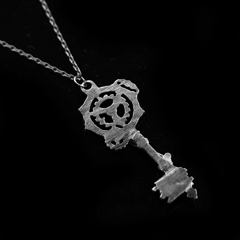 Punk Vintage Pendant Necklace Steampunk Gear Key Metal Alloy Chian Choker Gothic Fashion Jewelry Accessories Gifts for Friends