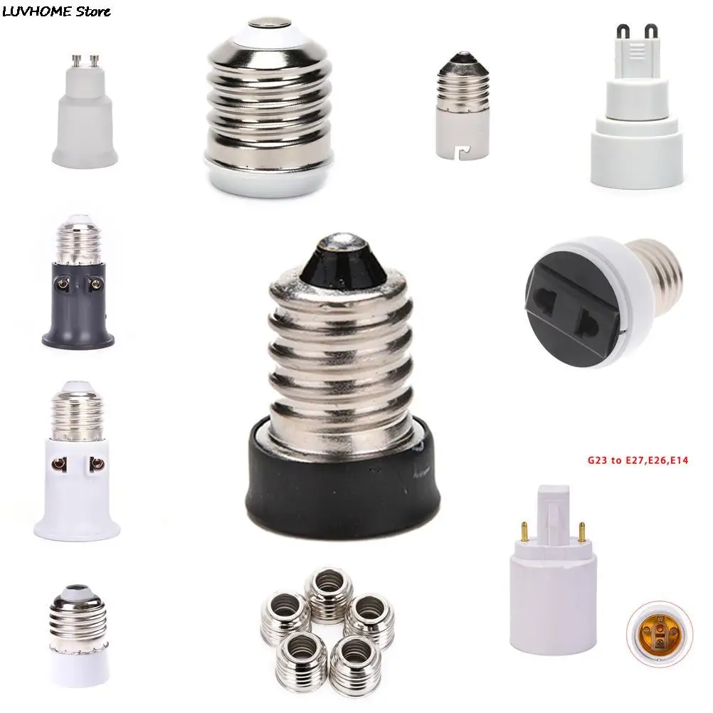 Multi Style Base Socket Adapter, Suporte do conversor, Conecte para diferentes tamanhos, Lâmpadas LED, Acessórios de iluminação