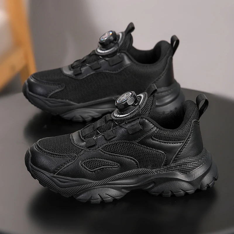 子供スポーツシューズ新しいカジュアル軽量メッシュ通気性スニーカー子供男の子屋外快適な滑り止めランニングシューズ