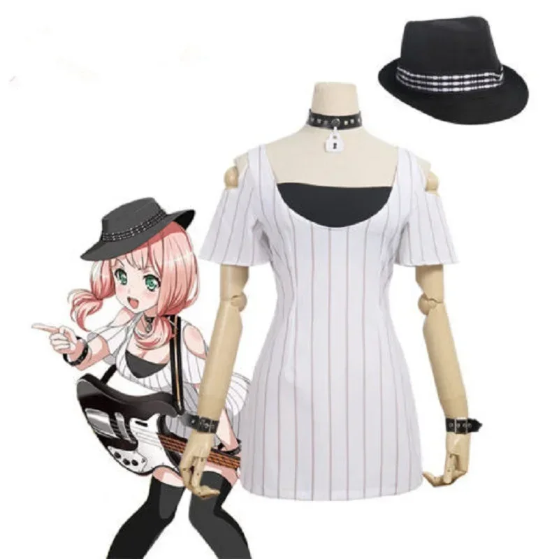 Adult Women Cosplay Costume COS BanG Dream Afterglow Uehara Himari Dress Daily Costume