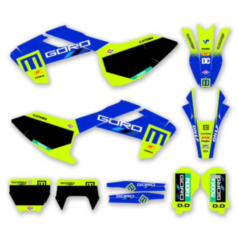 

DSMTECH Graphics Decal Sticker Kit Custom Motorcycle For Husqvarna TC FC 125 250 350 450 2016- 2018 TE FE 2017-2019 002