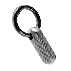 Mini Titanium Alloy Pill Case Portable Emergency Sealed Medicine Bottle Waterproof Canister Outdoor First Aid EDC Keychain