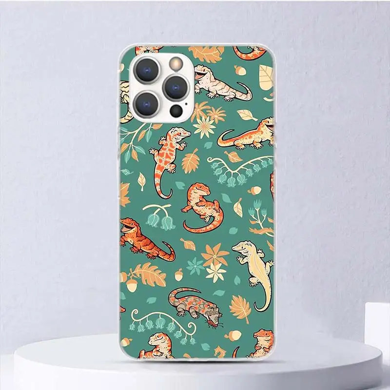 Lizards Geckos Soft Case For iPhone 16 17 Air 16E 15 Plus 11 12 13 Mini 14 Pro Max Phone Cover Apple 7 8 SE Coque Funda 16 17 Ai view 5