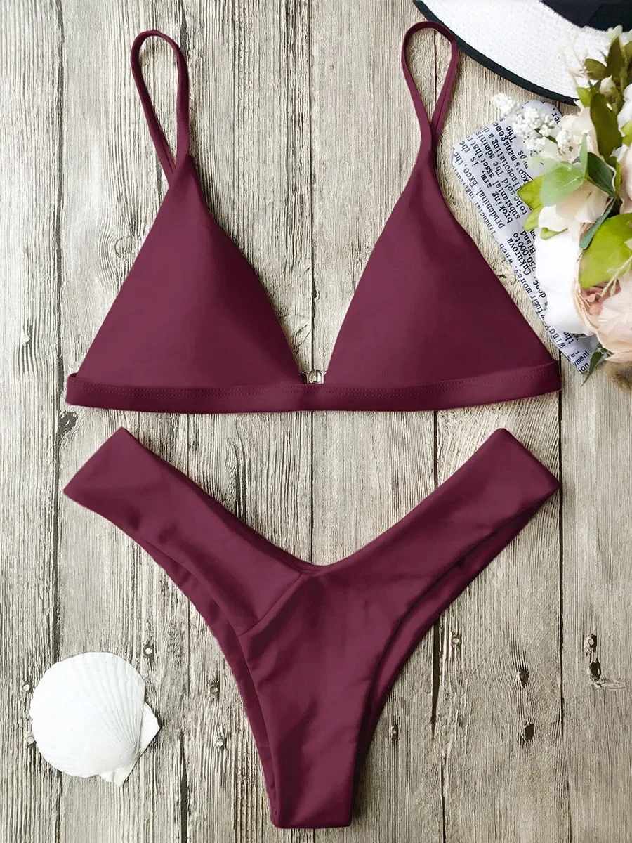 

Sexy Snake Print Thong Bikini Women Swimsuit Female Swimwear Two pieces Bikini Set High Cut Bather Bathing Suit Swim Beach Wear