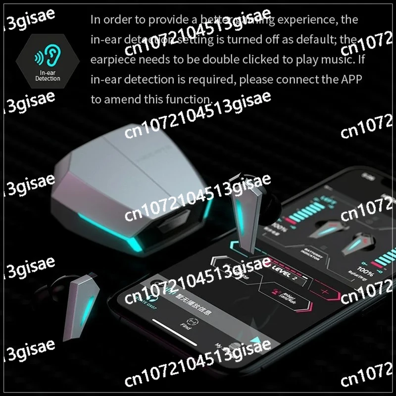 Original GX 07 Active Noise Cancell ing Gaming Earphones True Wireless Heaphone Support LHDC RGB  38dB Hybrid ANC Heasets