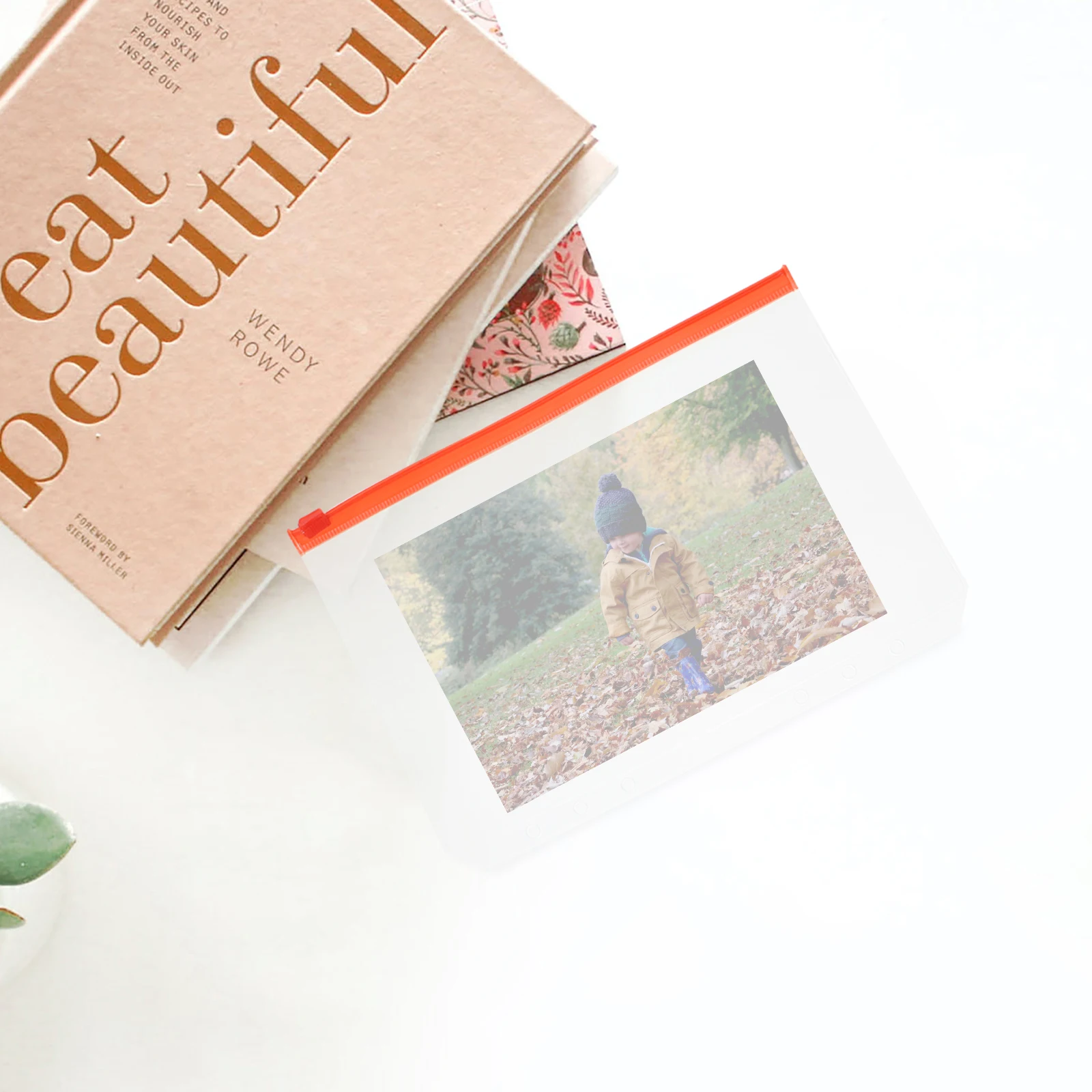 12 個 A5 6 穴リフィルジッパーポケット防水 PVC バインダーポーチノートブック予算プランナードキュメントオーガナイザー収納袋