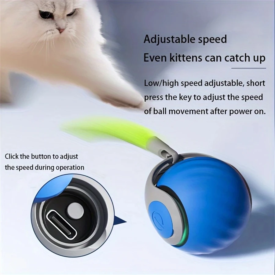 Interactive Cat Toy Ball Autom - đánh giá và giá Automatic Moving Dog Ball