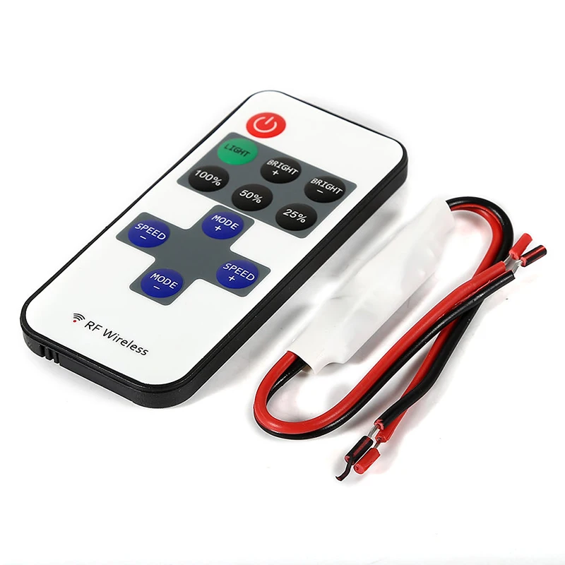 12V RF Wireless Remote Controller Dimmer for Mini LED Strip Light New