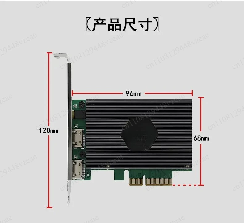 PCIe built-in video capture card 4K60, dedicated camera for live streaming on multiple platforms, high-definition HDMI