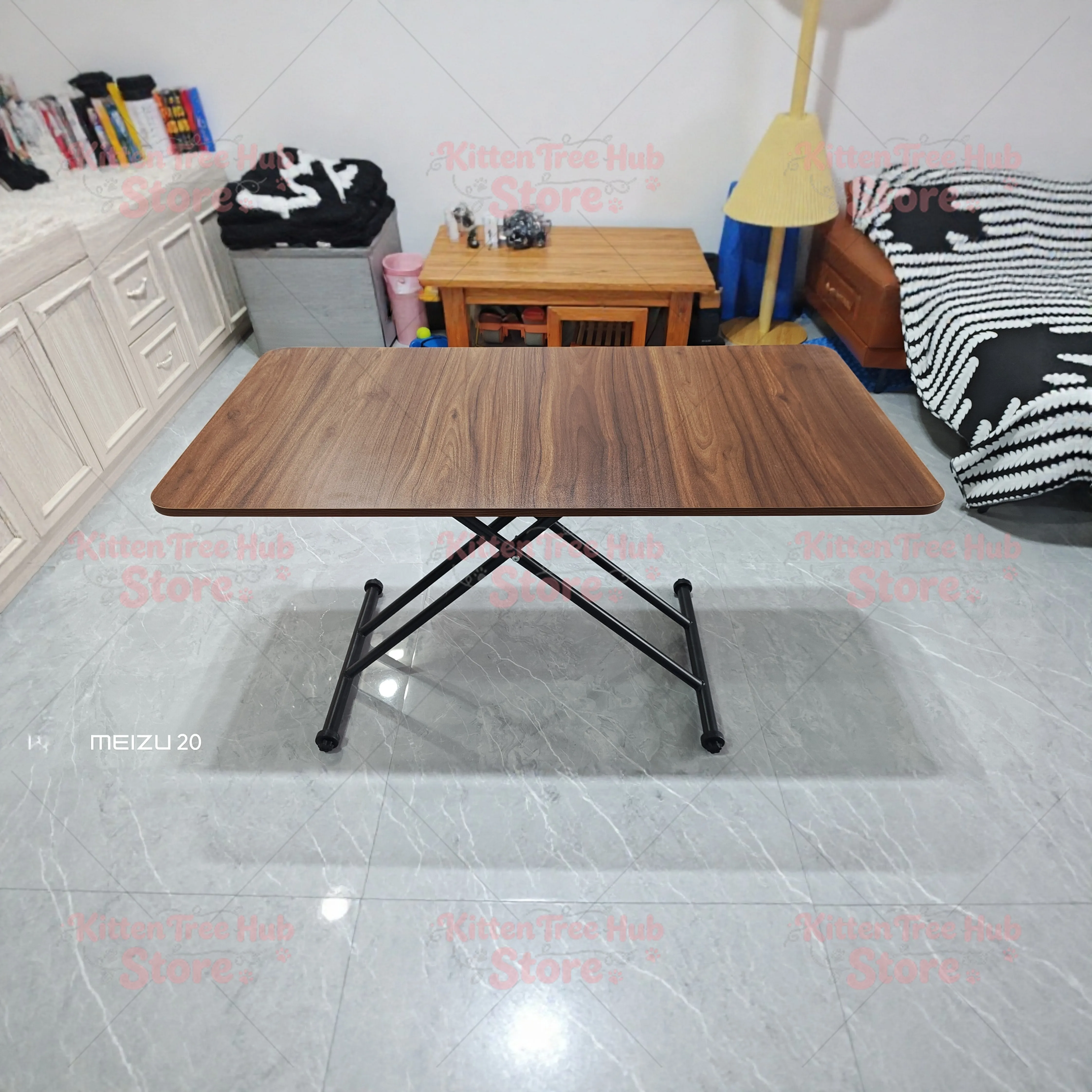 Mobile Metal Dining Tables Small Space Saving Luxury Folding Tables Multifunctional Simple Desks Elegant Coffee Table Salon