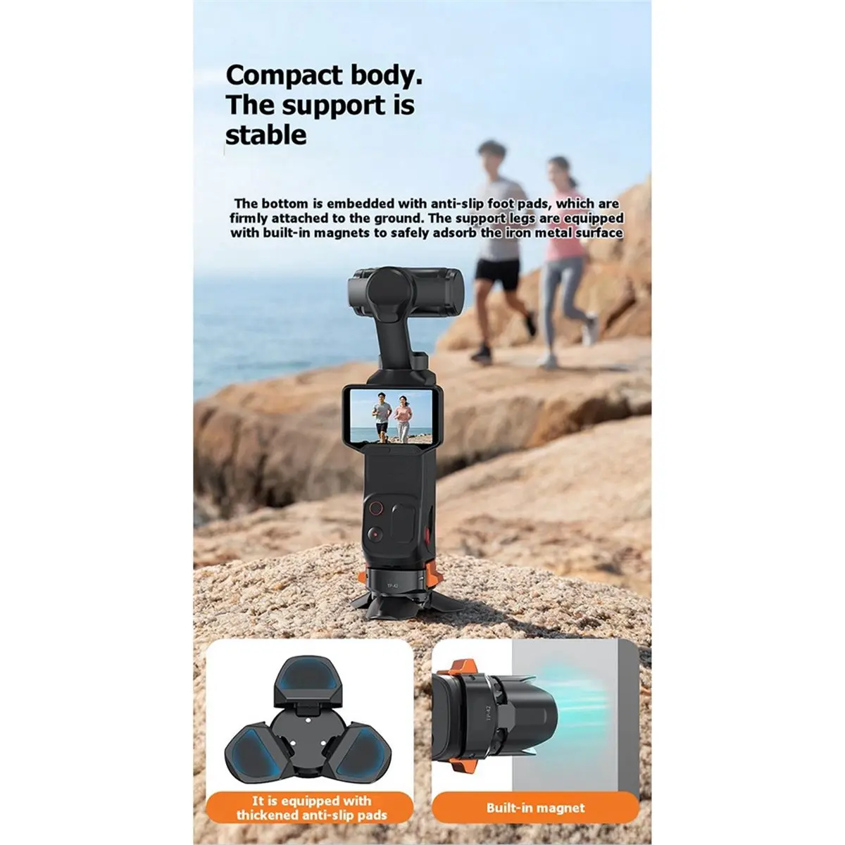 Magnetic Charging Bracket Tripod for Luna Ultra Camera Auto Open & Close Desktop Stand Adjustable Secure Mount