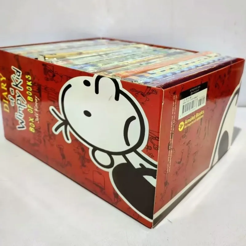 Half Set 8 Books Diary of Wimpy Kid English Book Diary of Wimpy Kid Boxed Children's Fiction Books Libros