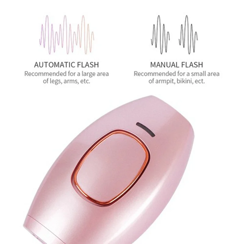 Pemangkas listrik Laser 5-Level, penghilang bulu tanpa rasa sakit, Depilator wajah putih EU Plug