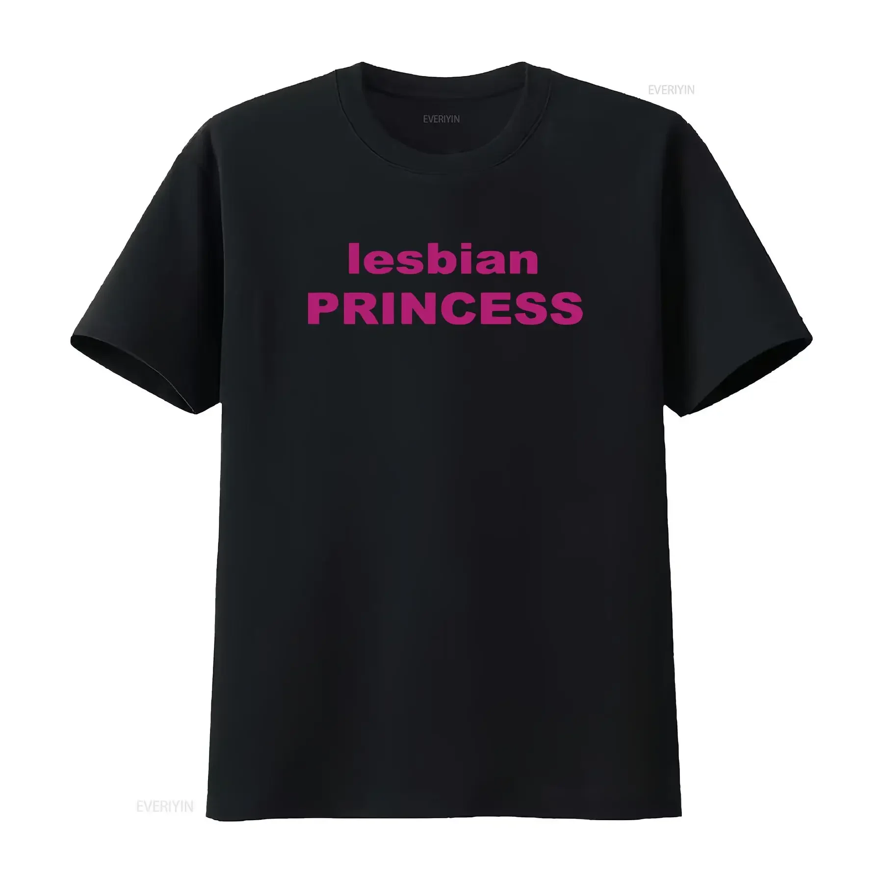 Pride Lesbian Princess Baby T Shirt Queer Party Top LGBTQI LGBT Gay vintage Washed Comfortable Stylish graphic Breathable