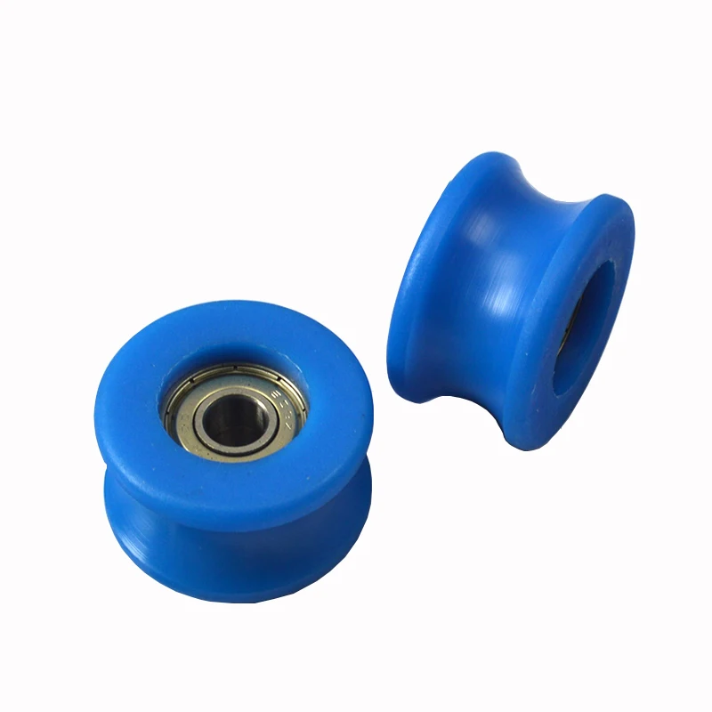 Automatic Glass Door Muted Wheel Sliding Polyurethane Nylon Pulley Spreader Sensors Hanging Fitting Roller Track Hardware Part