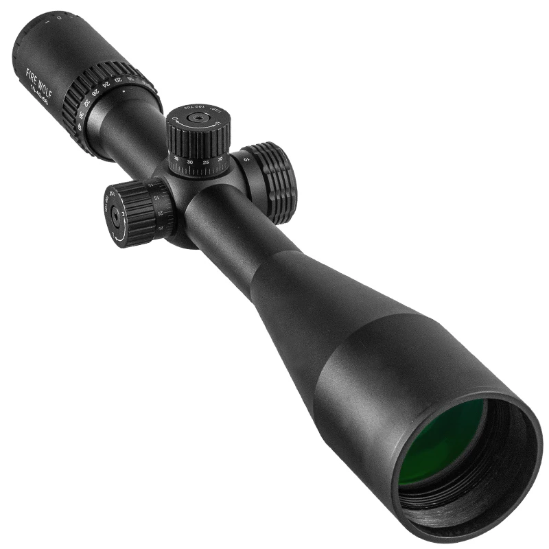 Imagem -02 - Fogo Lobo 1040x56 Riflescope Caça Escopo Mira Tática Vidro Richtkruis Rifle Vista para Sniper Airsoft Gun Jacht