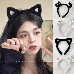 Plush Cat Ear Lolita Headbands para Mulheres, Meninas Desenhos Animados, Bandas de Cabelo Peludo, Hoop, Cosplay Costume, Party Headwear, Acessórios para Cabelo Coreano