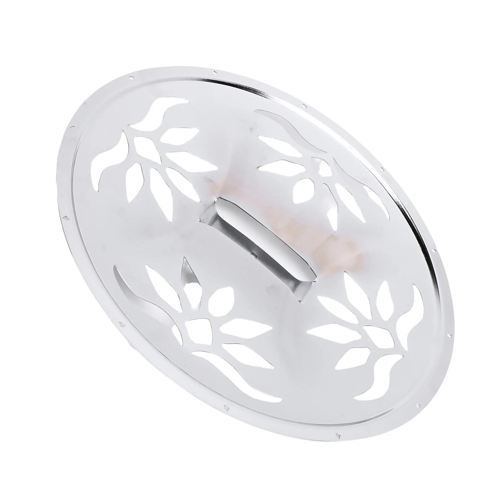 

Резонаторная крышка для гитары из нержавеющей стали, серебристая, с узором, перфорированная