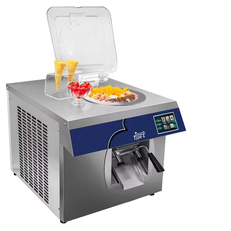 Hemisphere Transparent Cover Countertop Gelato Maker 110V/220V Commercial Hard Ice Cream Machine 24L/H  Hard Ice Cream Machine