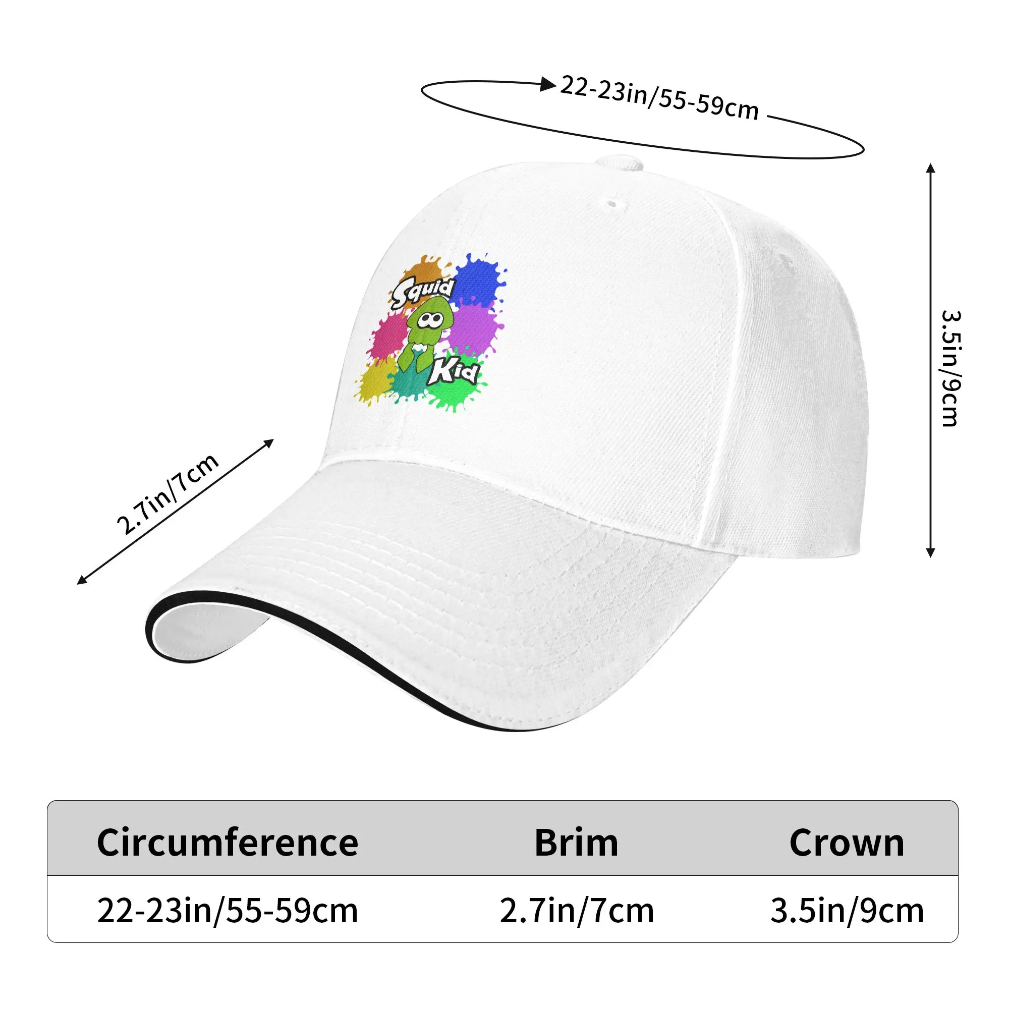 Squid Kid Sun Baseball Cap Summer Couple Women  Design Trucker Hat Breathable y2k Retro Kpop Rock Snapback Cap