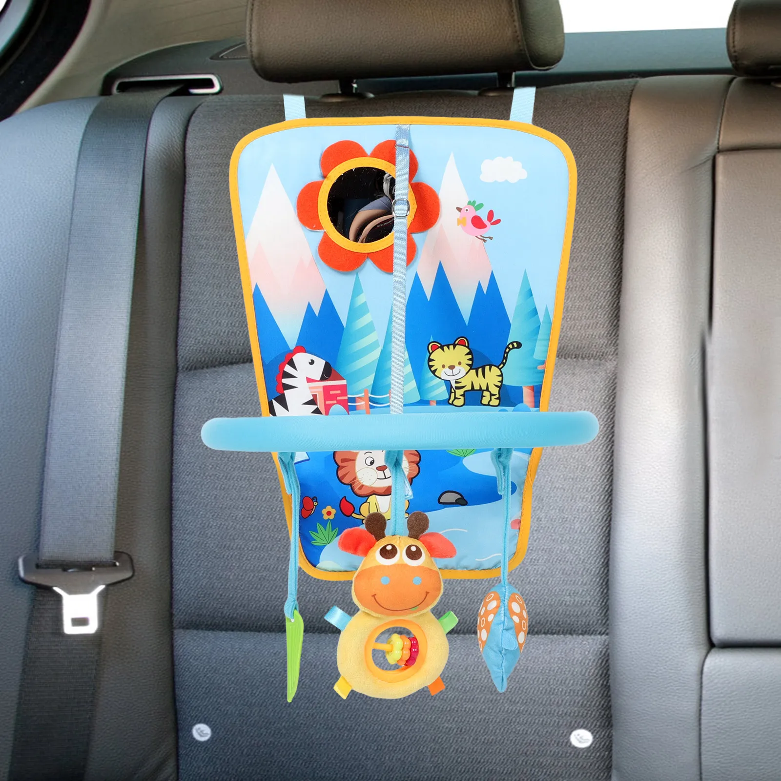 Centro attività per auto per neonati con telaio da gioco per bambini montato sul pedana per lo sviluppo del fitness delle gambe del bambino di viaggio di intrattenimento