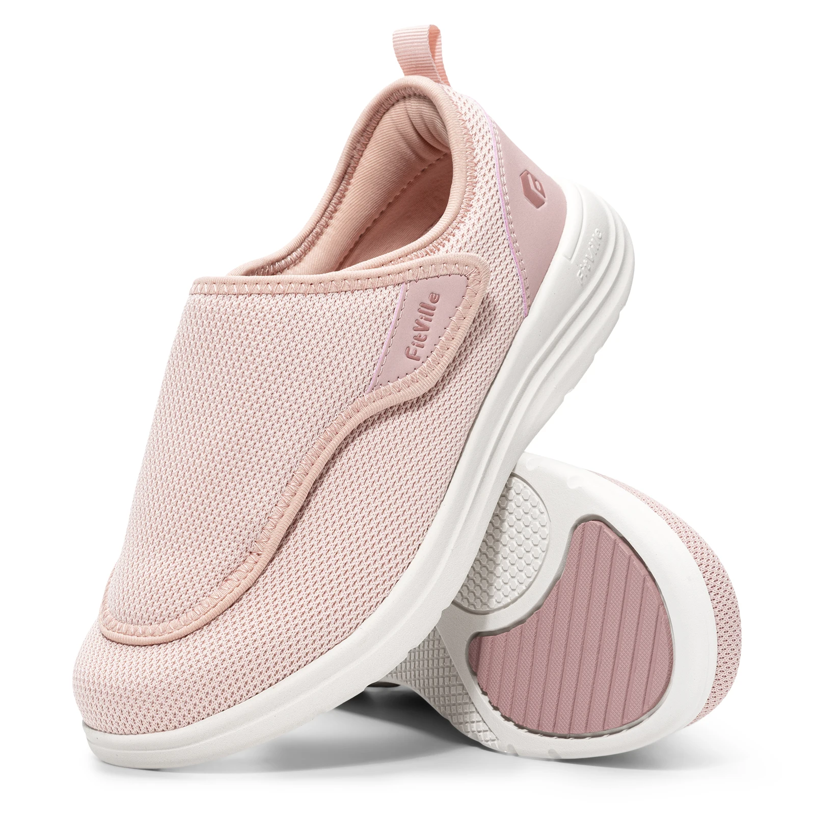 

FitVille Diabetic Shoes Extra Wide Walking Shoes Elderly Bunion Orthopedics Toning Shoe Adjustable Thumb Eversion Swollen Feet