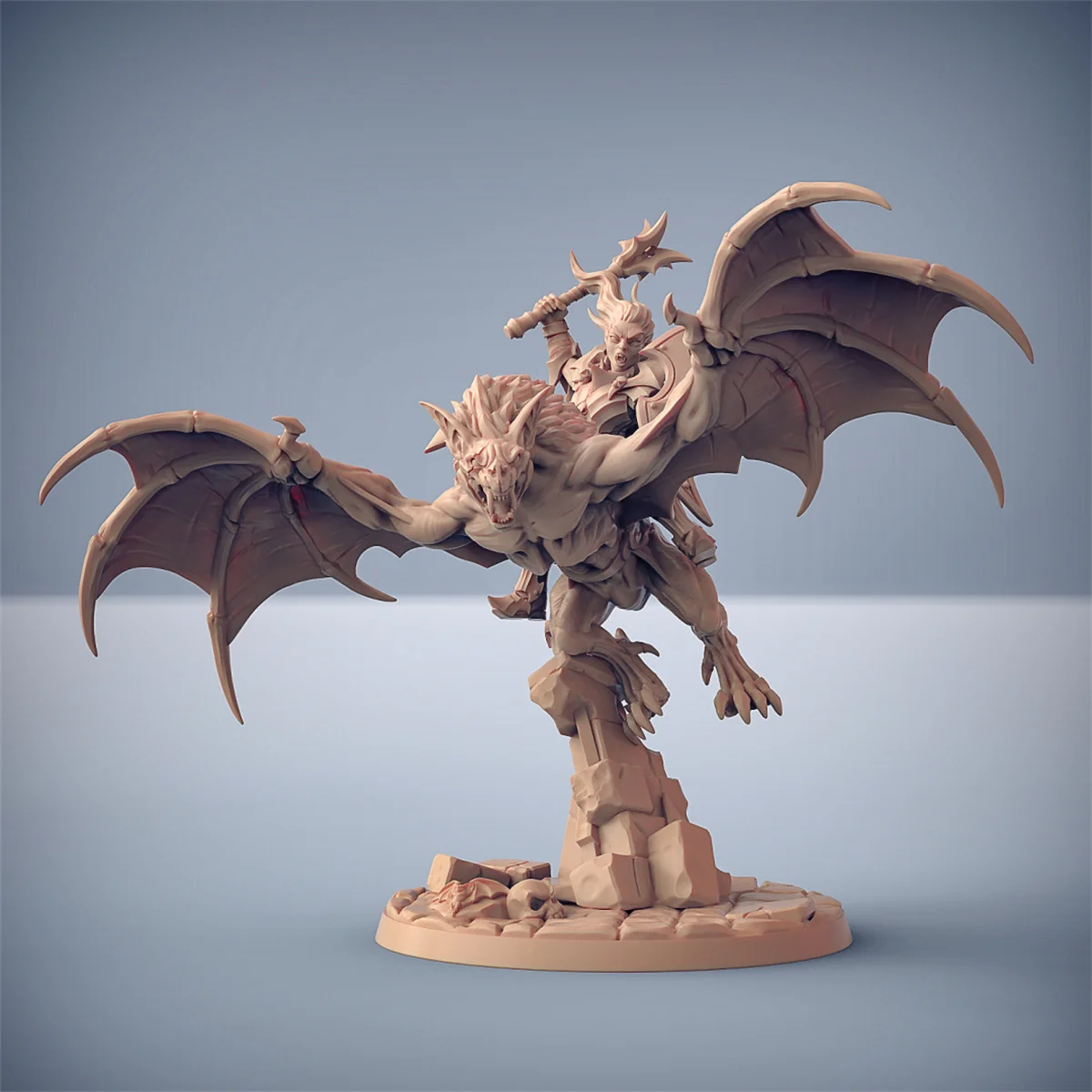 3D Printing Microscopic Models [Vampire] Knight Blood Demon Cavalry Prince Princess Dnd Battle Chess Piece Model