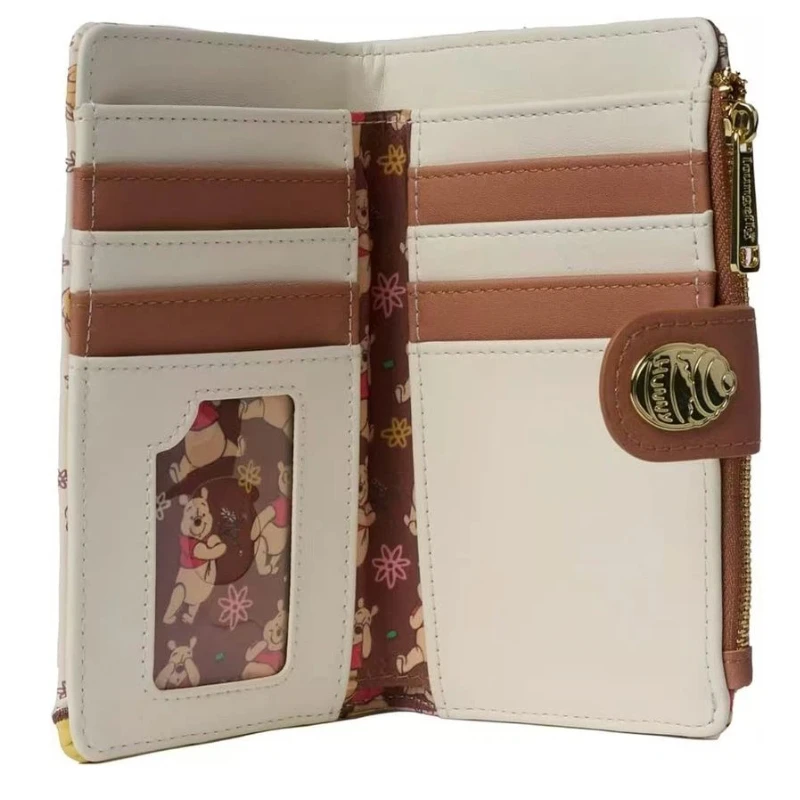 กระเป๋าสตางค์ลายการ์ตูนดิสนีย์ วินนี่เดอะพูห์ จาก Loungefly รุ่นใหม่ กระเป๋าใส่เหรียญ ใส่บัตร แฟชั่นน่ารัก พกพาสะดวก เหมาะสำหรับเป็นของขวัญสำหรับเด็กผู้หญิง