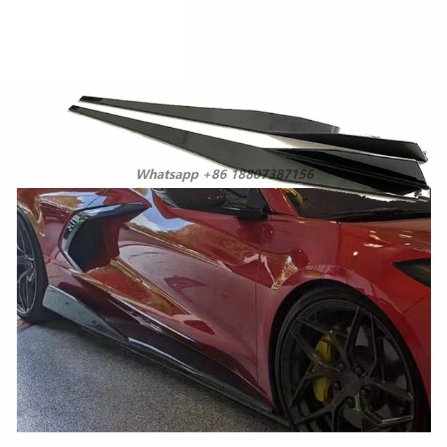 

For Corvette C8 Carbon Fiber Side Skirt Body Kit Corvette C8 Carbon Fiber Side Skirt