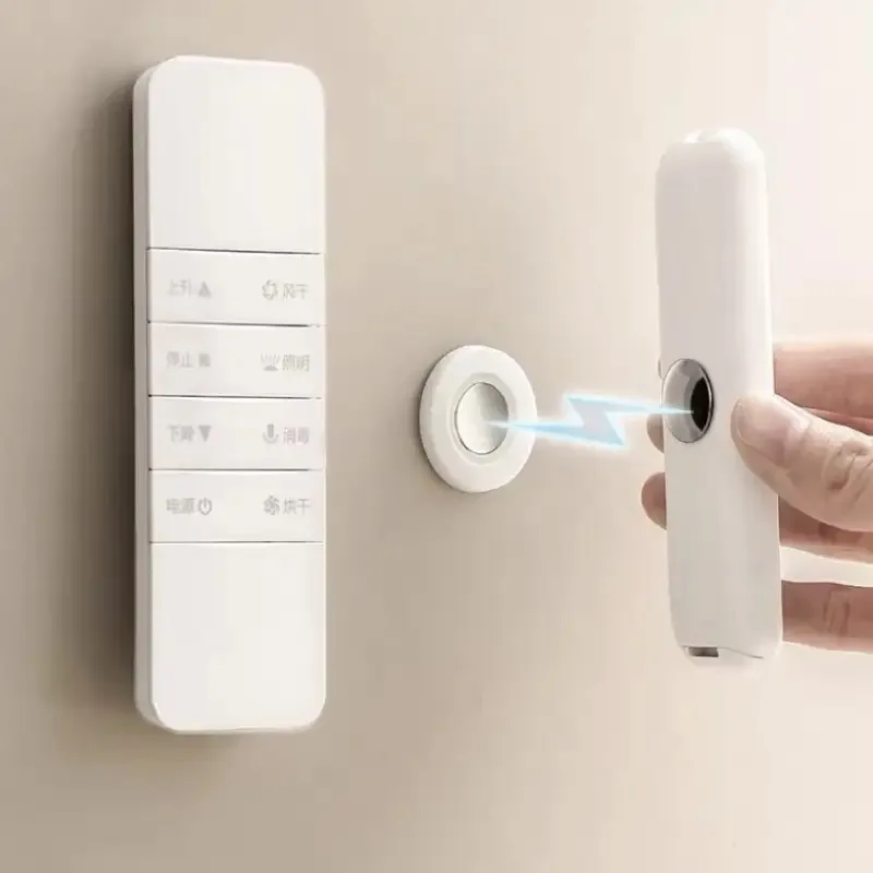 4pcs Magnetic Remote Control Holder Strong Magnetic Base No Drill Installation for TV, Air Conditioner Space Saving Wall Hooks