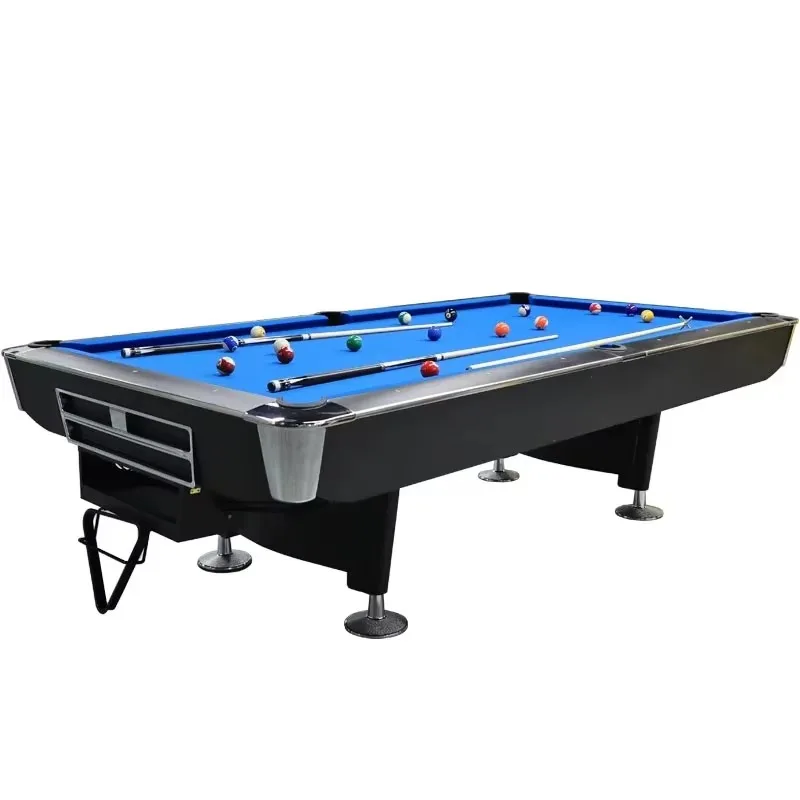 Automatic ball return pool table professional use modern style sports pool table slate cushions wood