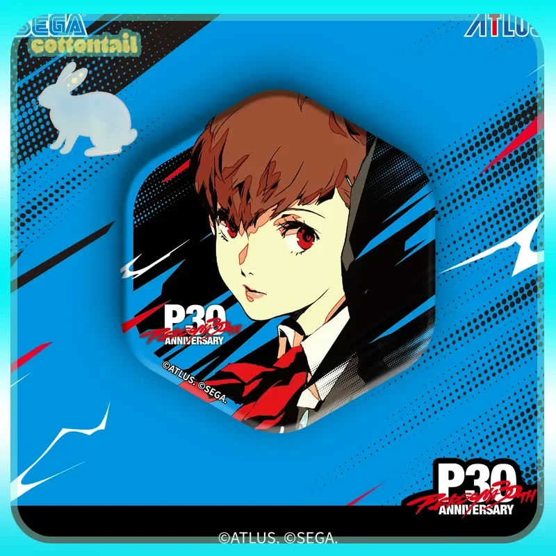 

Original SEGA Persona 30th Anniversary Main Kv Commemorative Series Tinplate Badge Blind Box Pendant Collect Toys Girl Gifts