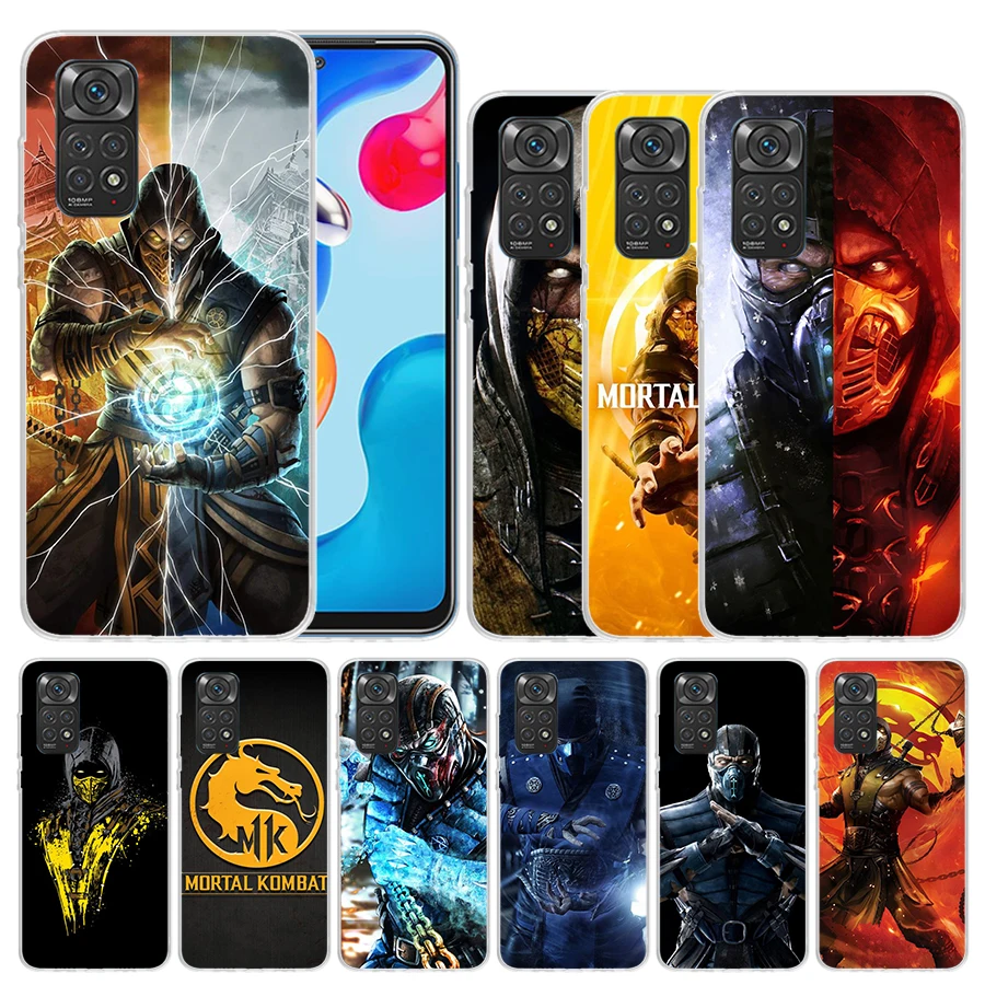 Mortal Kombat Soft Cover for Xiaomi Redmi Note 12 11S 11T 11E 10S 10 Pro Print Phone Case 11 9S 9 9T 8 8T 7 6 5 Plus Coque