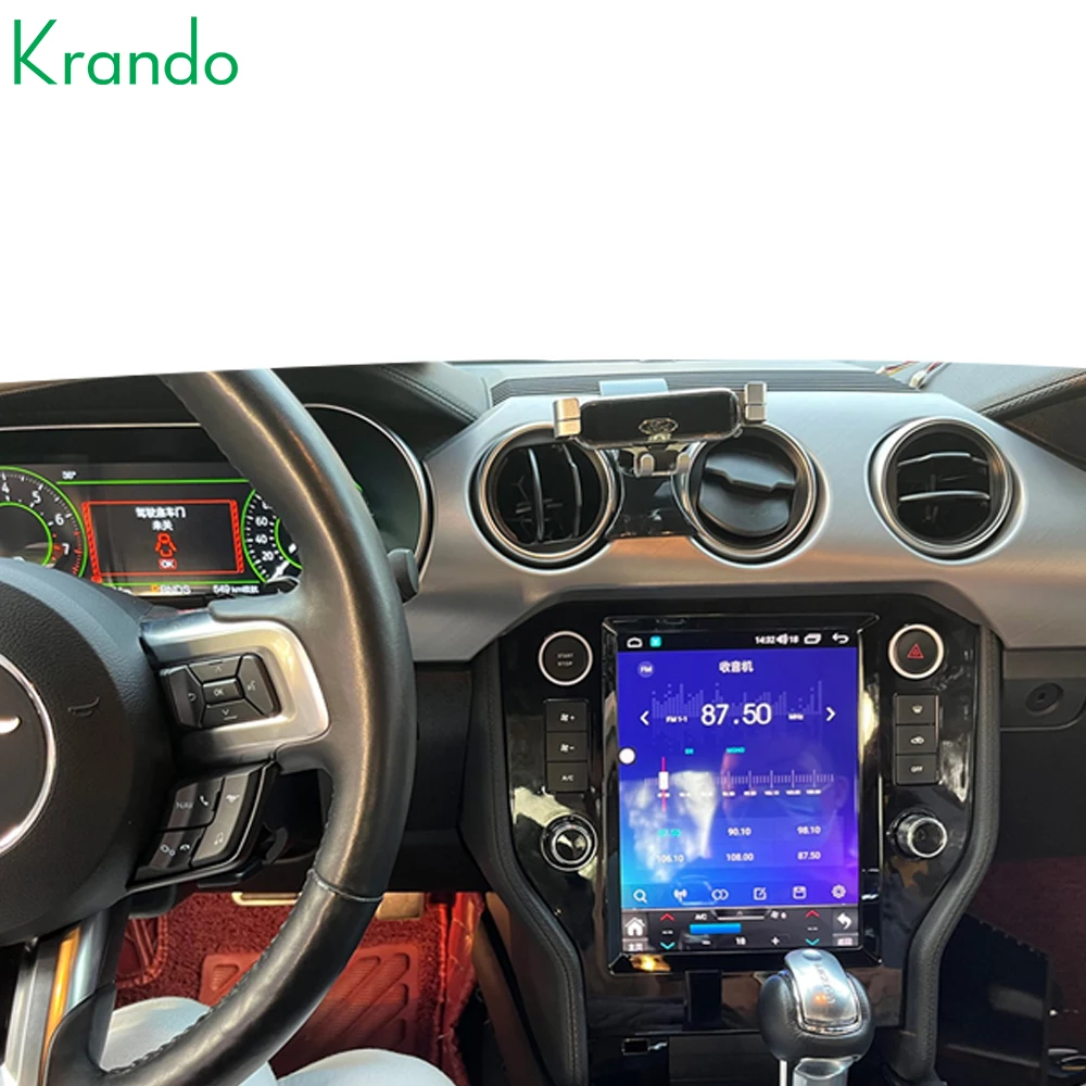 Krando Car DVD Player Radio GPS for Ford Mustang 2015-2020 Car Navigation WIFI GPS Screen mirroring