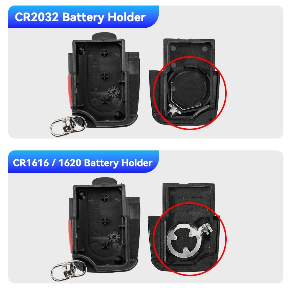 Dandeky 2/3ボタンフリップリモートカーキーシェル アウディA2 A3 A4 A6 A8 B5 RS4 TT 1994-2004 クワトロケース CR1620 CR2032電池対応