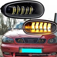 Car Fog Lights LED White Amber 12V 50W Suitable for Daewoo Chevrolet Lanos Motorcycle Equipment Accessories Fog Light Assembly