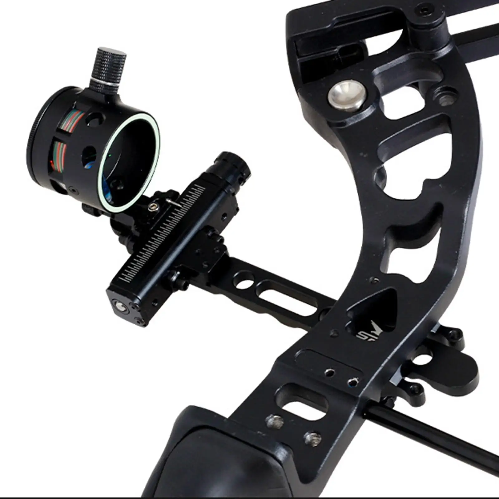 

1 Pin Bow Sight Universal Aluminum Alloy Durable for Target Hunting
